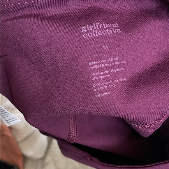 Girlfriend Collective Compressive Plum Leggings - Picture 6 of 7